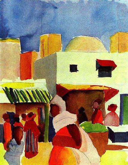 August Macke Markt in Algier china oil painting image